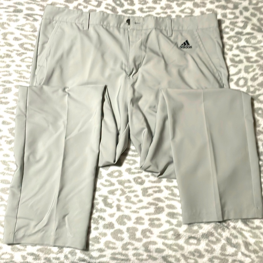 Grey Adidas golf pants